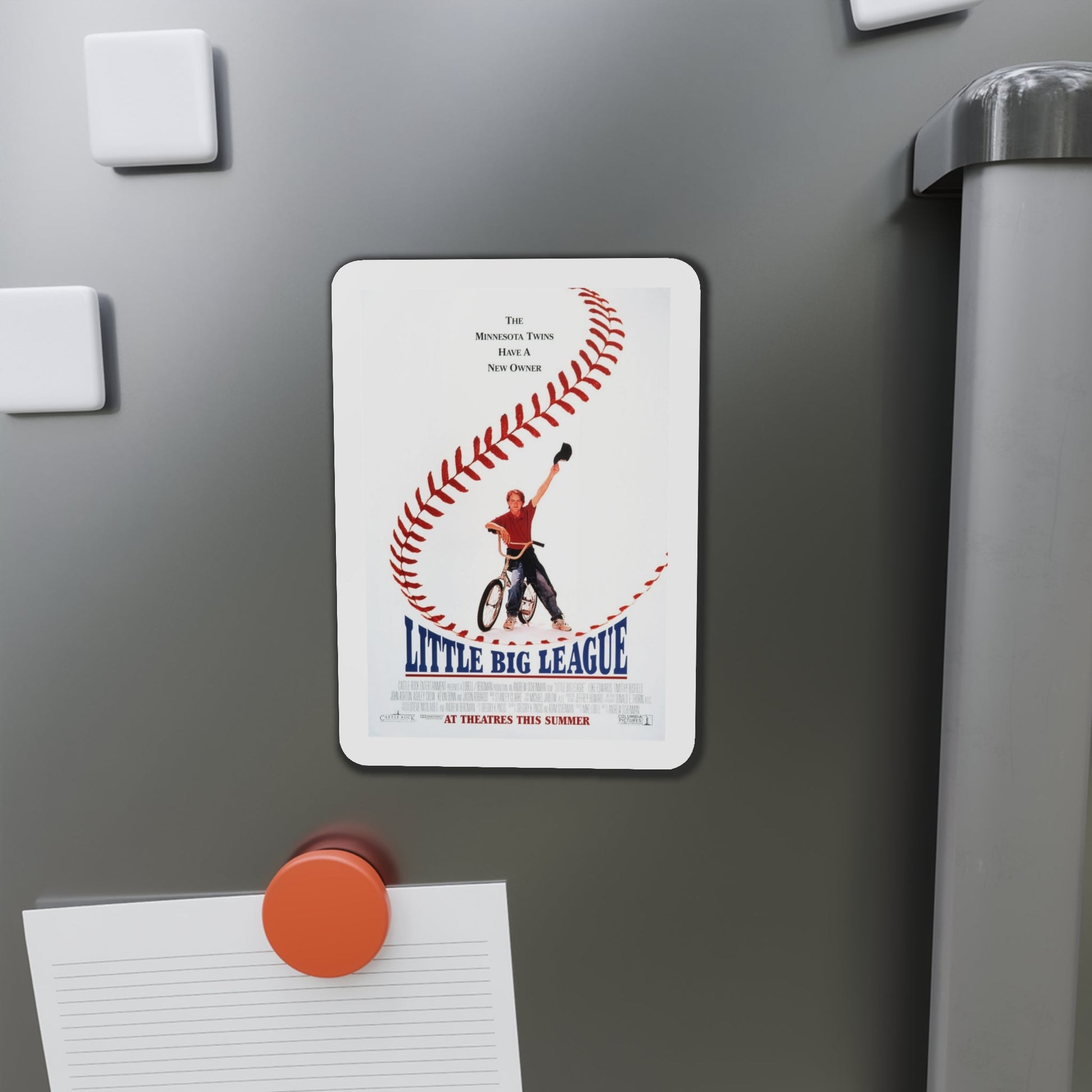 Little Big League 1994 Movie Poster Die-Cut Magnet-The Sticker Space