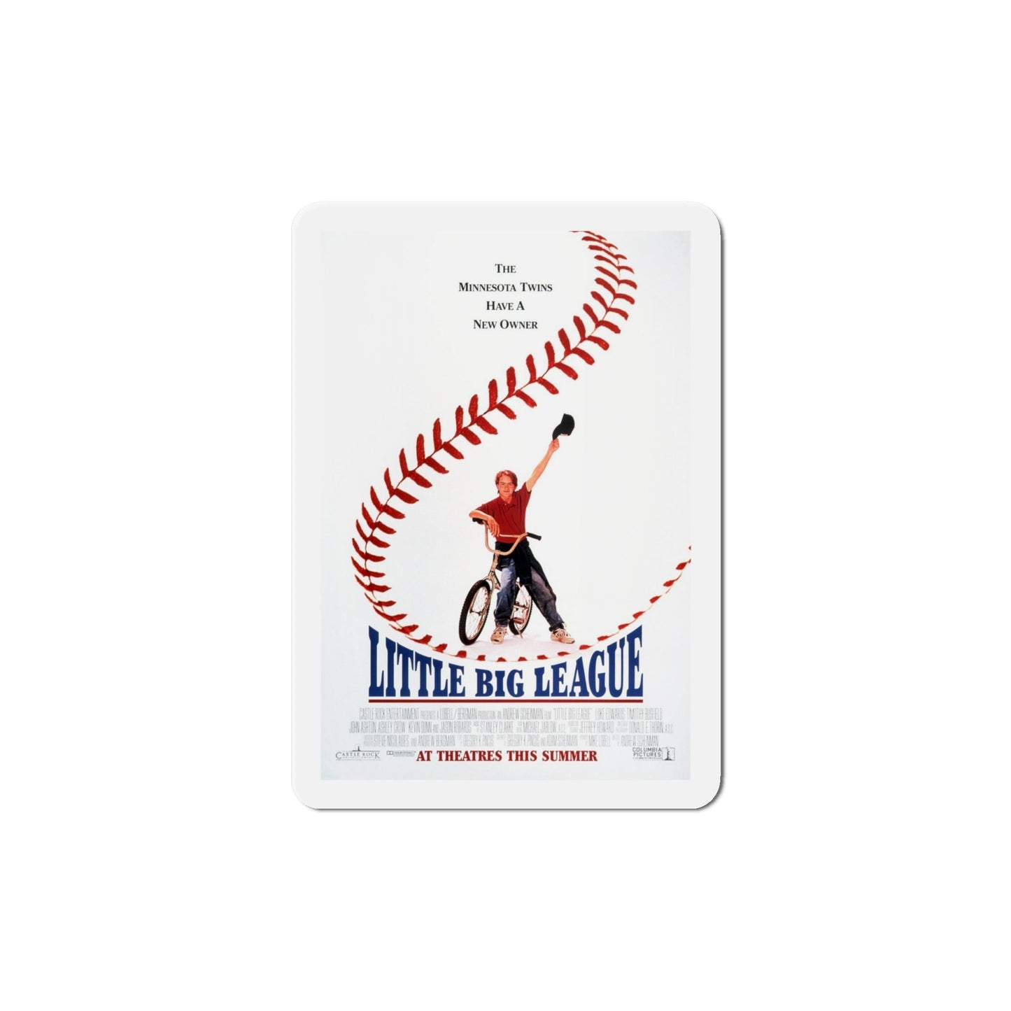 Little Big League 1994 Movie Poster Die-Cut Magnet-6 Inch-The Sticker Space