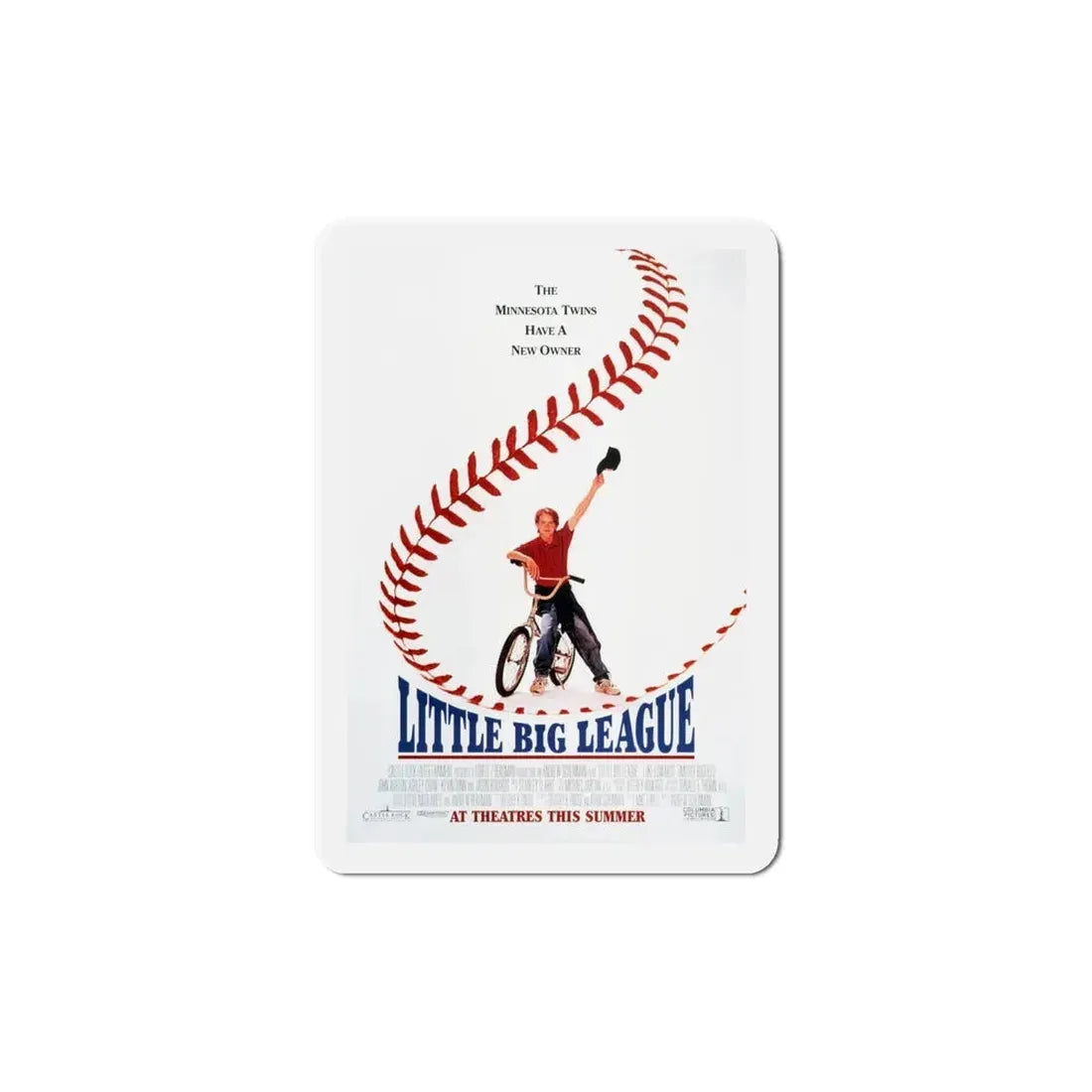 Little Big League 1994 Movie Poster Refrigerator Magnet 6 Inch - The Sticker Space