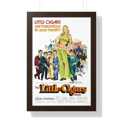 LITTLE CIGARS 1973 - Framed Movie Poster 16″ x 24″ Walnut - The Sticker Space