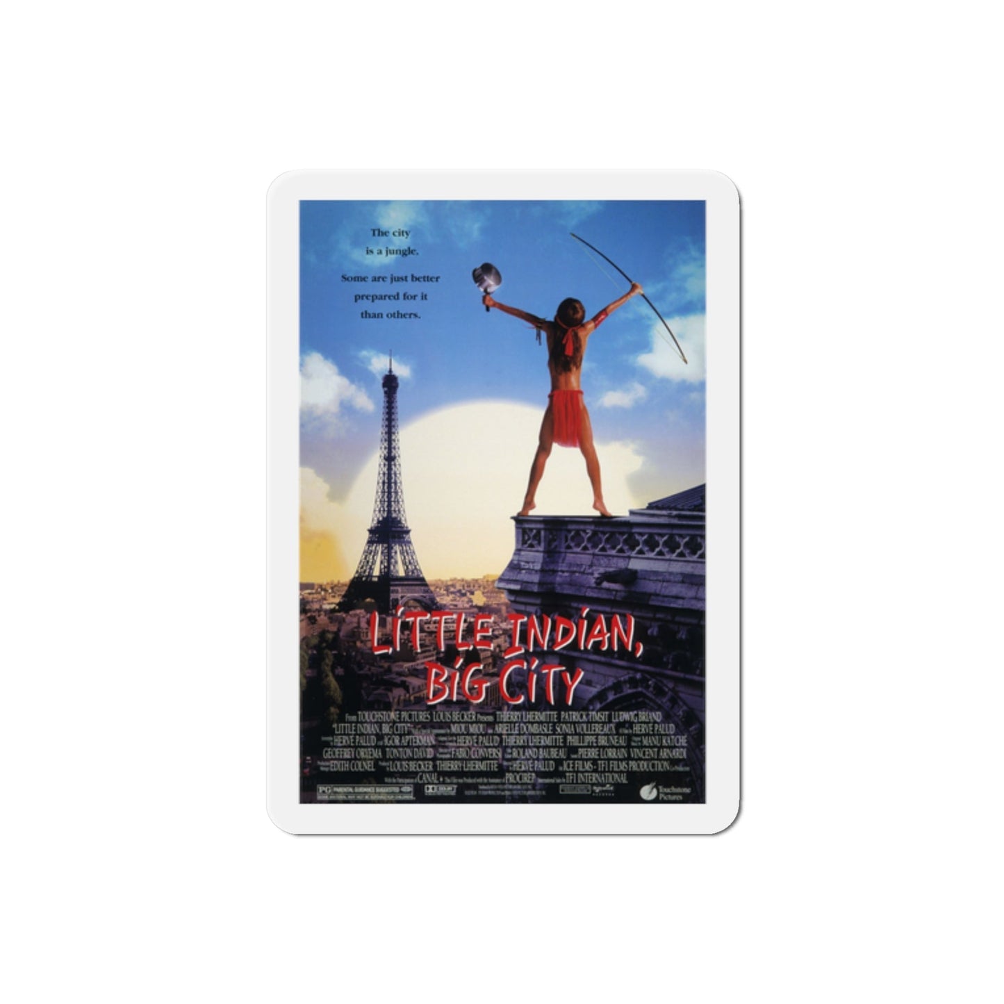 Little Indian Big City 1996 Movie Poster Die-Cut Magnet-2" x 2"-The Sticker Space