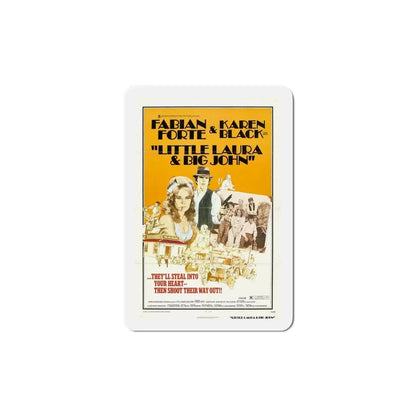 Little Laura and Big John 1973 Movie Poster Refrigerator Magnet - The Sticker Space