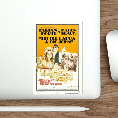 Little Laura and Big John 1973 Movie Poster STICKER Vinyl Die-Cut Decal-The Sticker Space