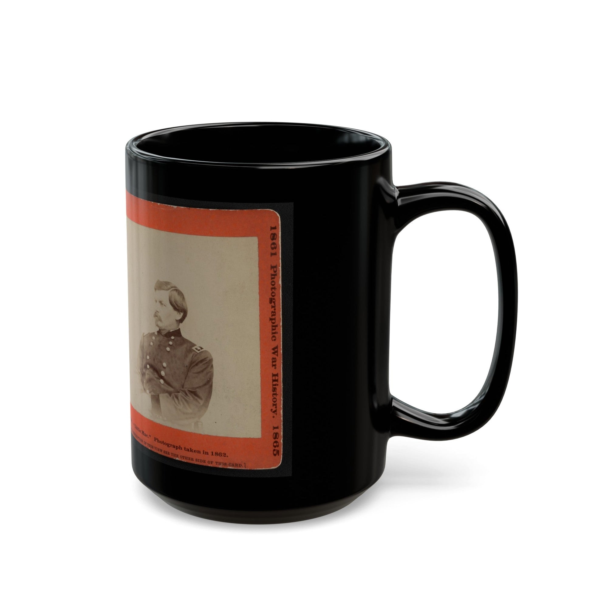 Little Mac 001 (U.S. Civil War) Black Coffee Mug-The Sticker Space