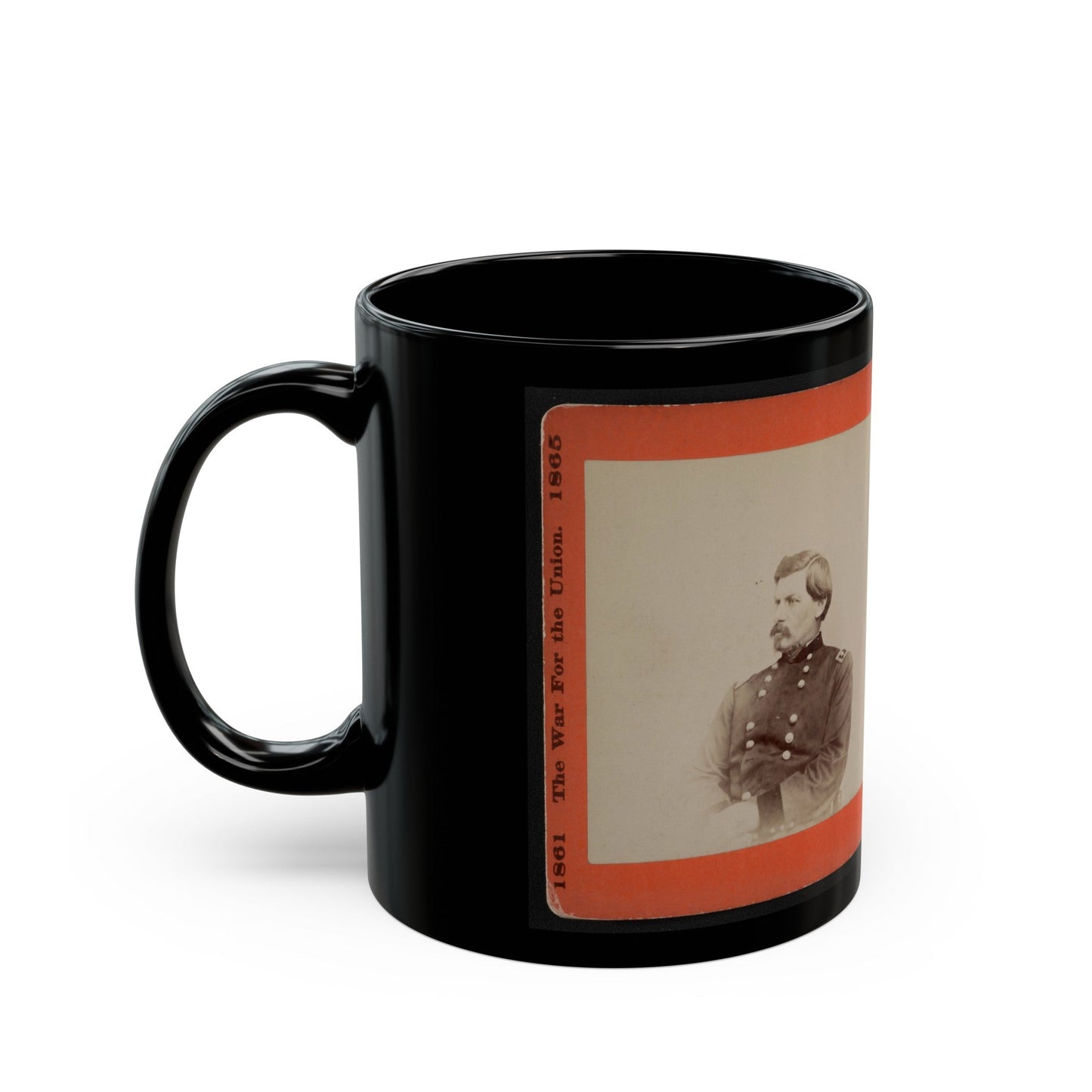 Little Mac 001 (U.S. Civil War) Black Coffee Mug-The Sticker Space