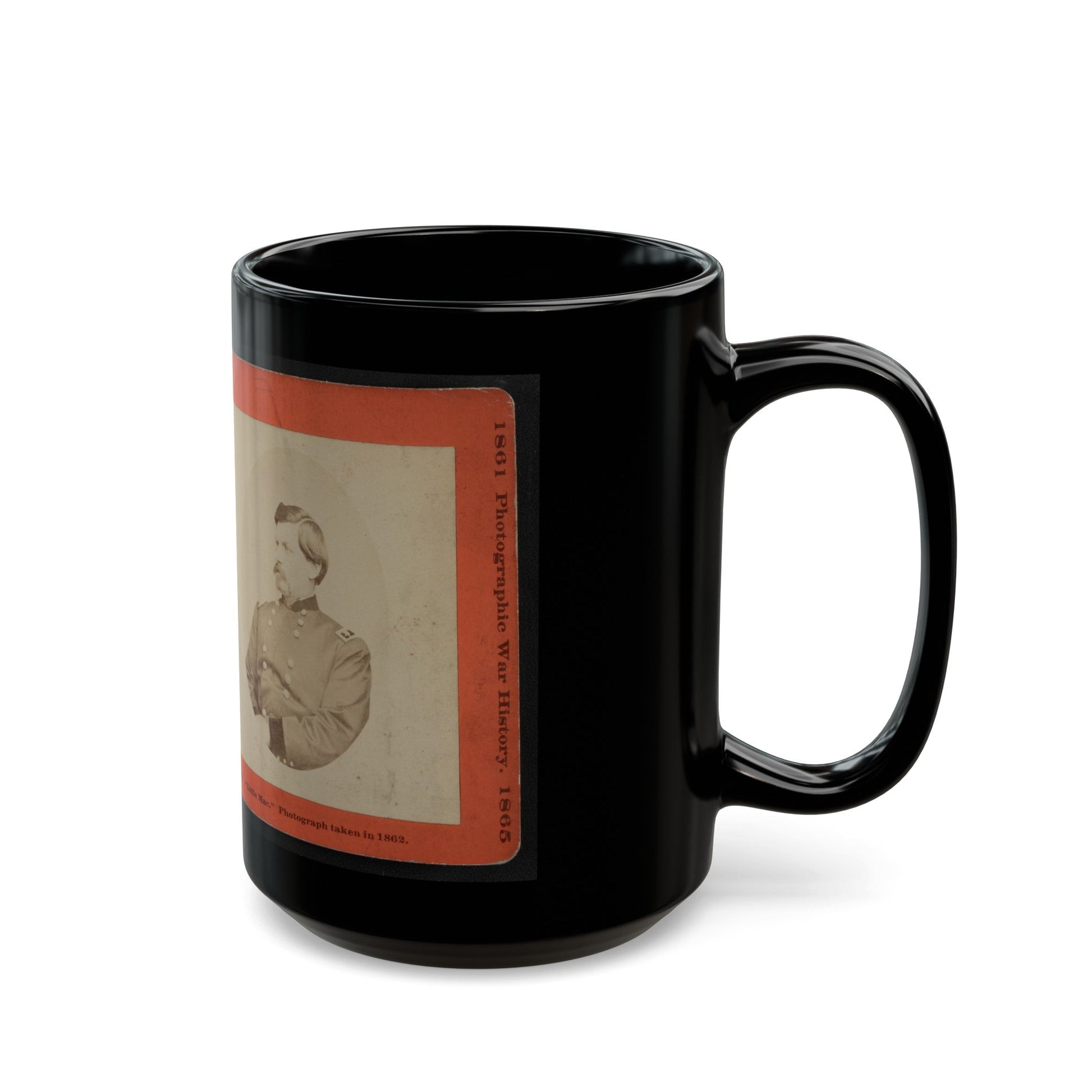 Little Mac (U.S. Civil War) Black Coffee Mug-The Sticker Space