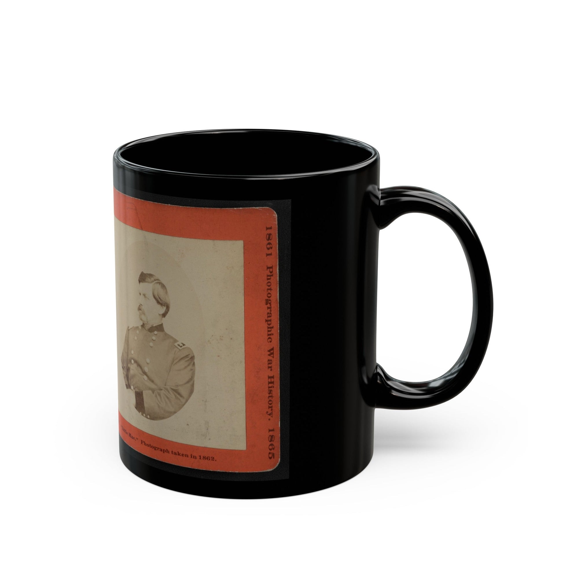 Little Mac (U.S. Civil War) Black Coffee Mug-The Sticker Space