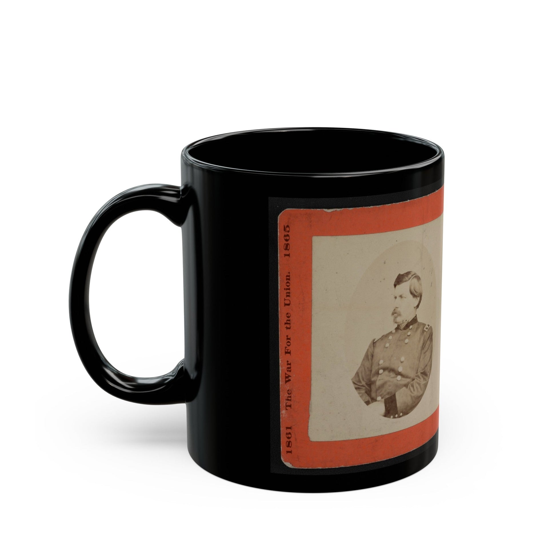 Little Mac (U.S. Civil War) Black Coffee Mug-The Sticker Space