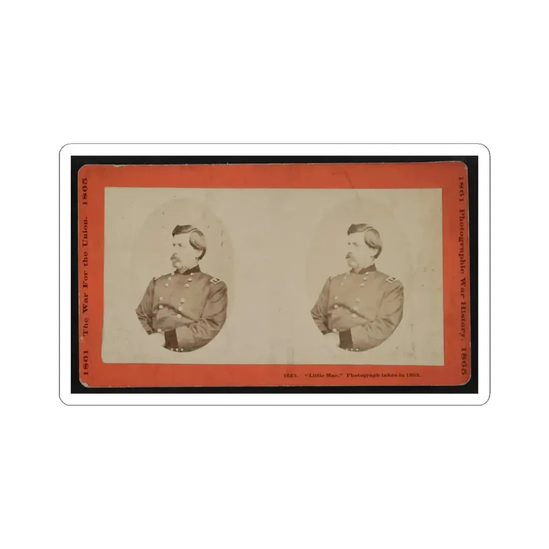 Little Mac (U.S. Civil War) STICKER Vinyl Kiss-Cut Decal 6 Inch White - The Sticker Space