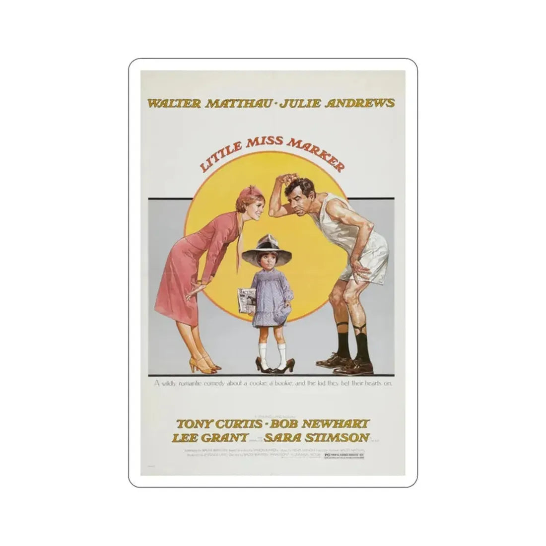 Little Miss Marker 1980 Movie Poster STICKER Vinyl Die-Cut Decal 2 Inch - The Sticker Space