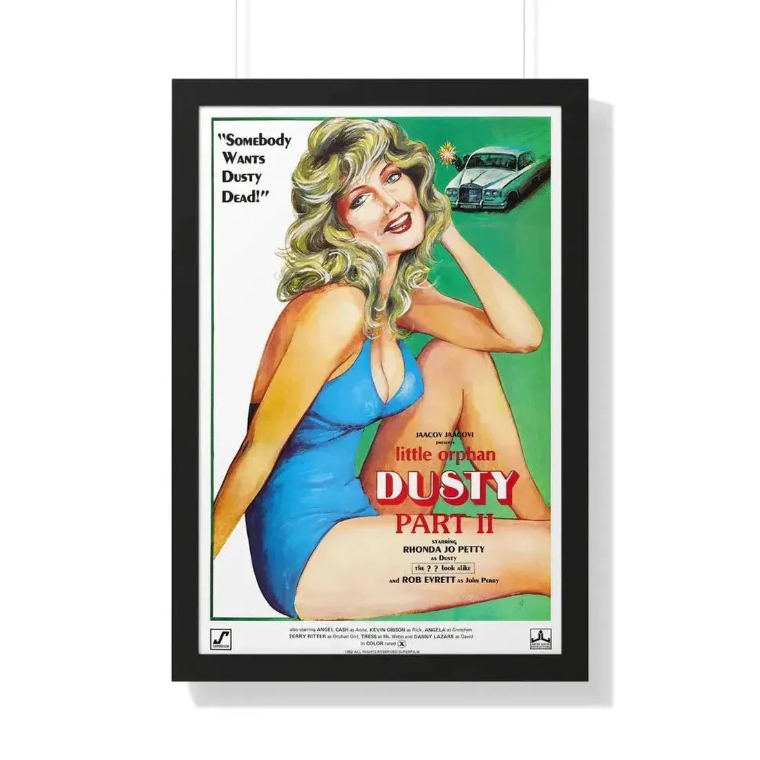 LITTLE ORPHAN DUSTY 1978 - Framed Movie Poster 20" x 30" Black - The Sticker Space