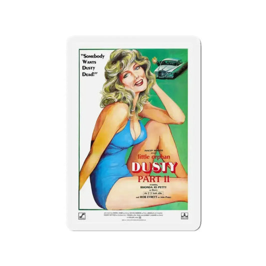 LITTLE ORPHAN DUSTY 1978 Movie Poster - Refrigerator Magnet 2 Inch Die-Cut - The Sticker Space