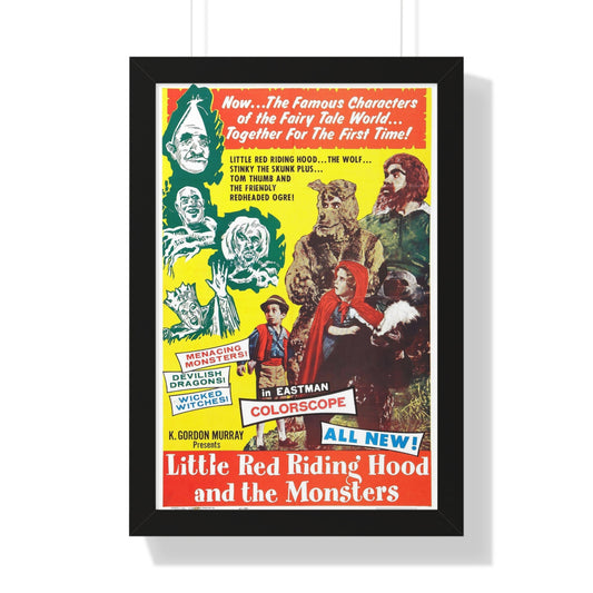 LITTLE RED RIDING HOOD AND THE MONSTERS 1962 - Framed Movie Poster-16″ x 24″-The Sticker Space