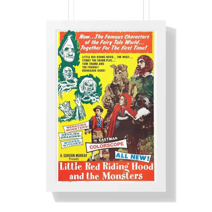 LITTLE RED RIDING HOOD AND THE MONSTERS 1962 - Framed Movie Poster - The Sticker Space
