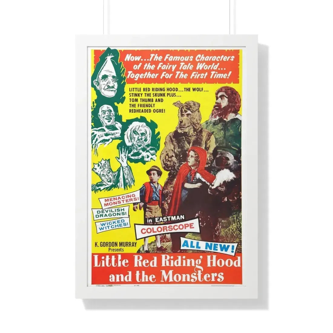 LITTLE RED RIDING HOOD AND THE MONSTERS 1962 - Framed Movie Poster - The Sticker Space
