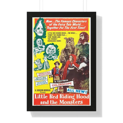 LITTLE RED RIDING HOOD AND THE MONSTERS 1962 - Framed Movie Poster - The Sticker Space