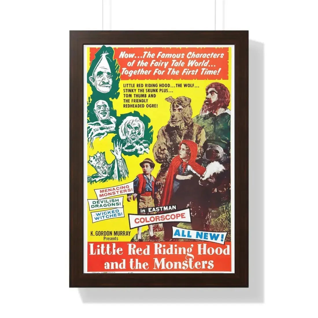 LITTLE RED RIDING HOOD AND THE MONSTERS 1962 - Framed Movie Poster - The Sticker Space