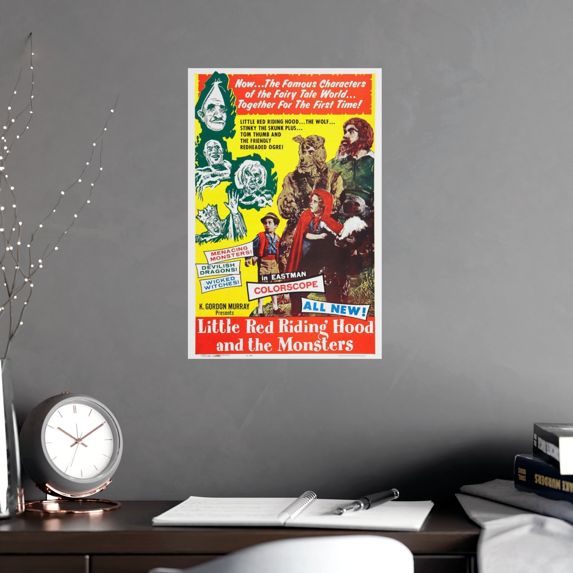 LITTLE RED RIDING HOOD AND THE MONSTERS 1962 - Paper Movie Poster-The Sticker Space