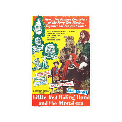 LITTLE RED RIDING HOOD AND THE MONSTERS 1962 - Paper Movie Poster-12″ x 18″ (Vertical)-The Sticker Space