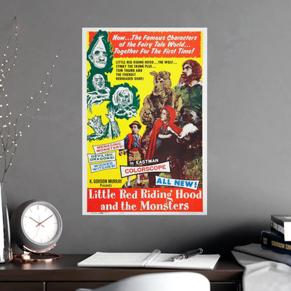 LITTLE RED RIDING HOOD AND THE MONSTERS 1962 - Paper Movie Poster-The Sticker Space