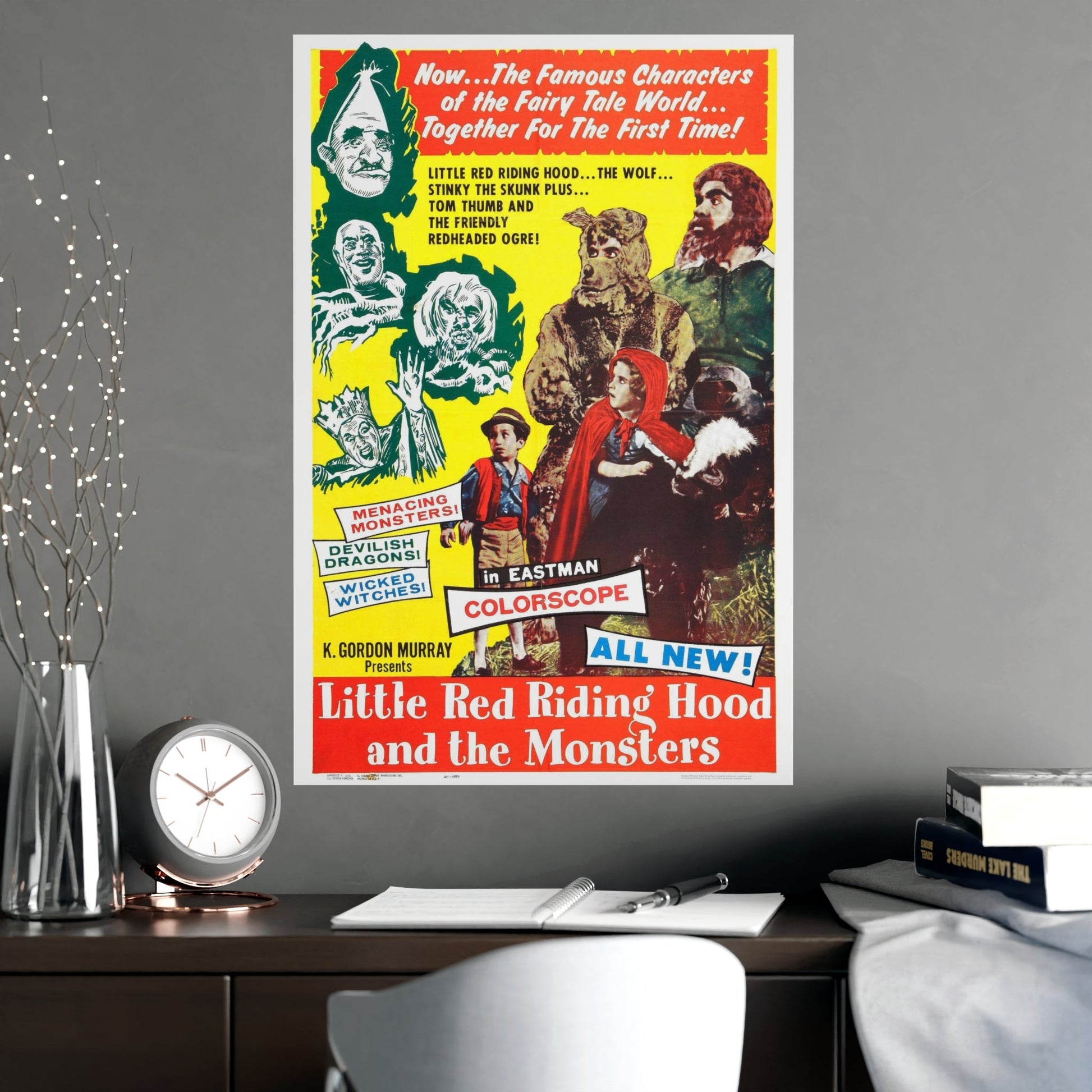 LITTLE RED RIDING HOOD AND THE MONSTERS 1962 - Paper Movie Poster-The Sticker Space