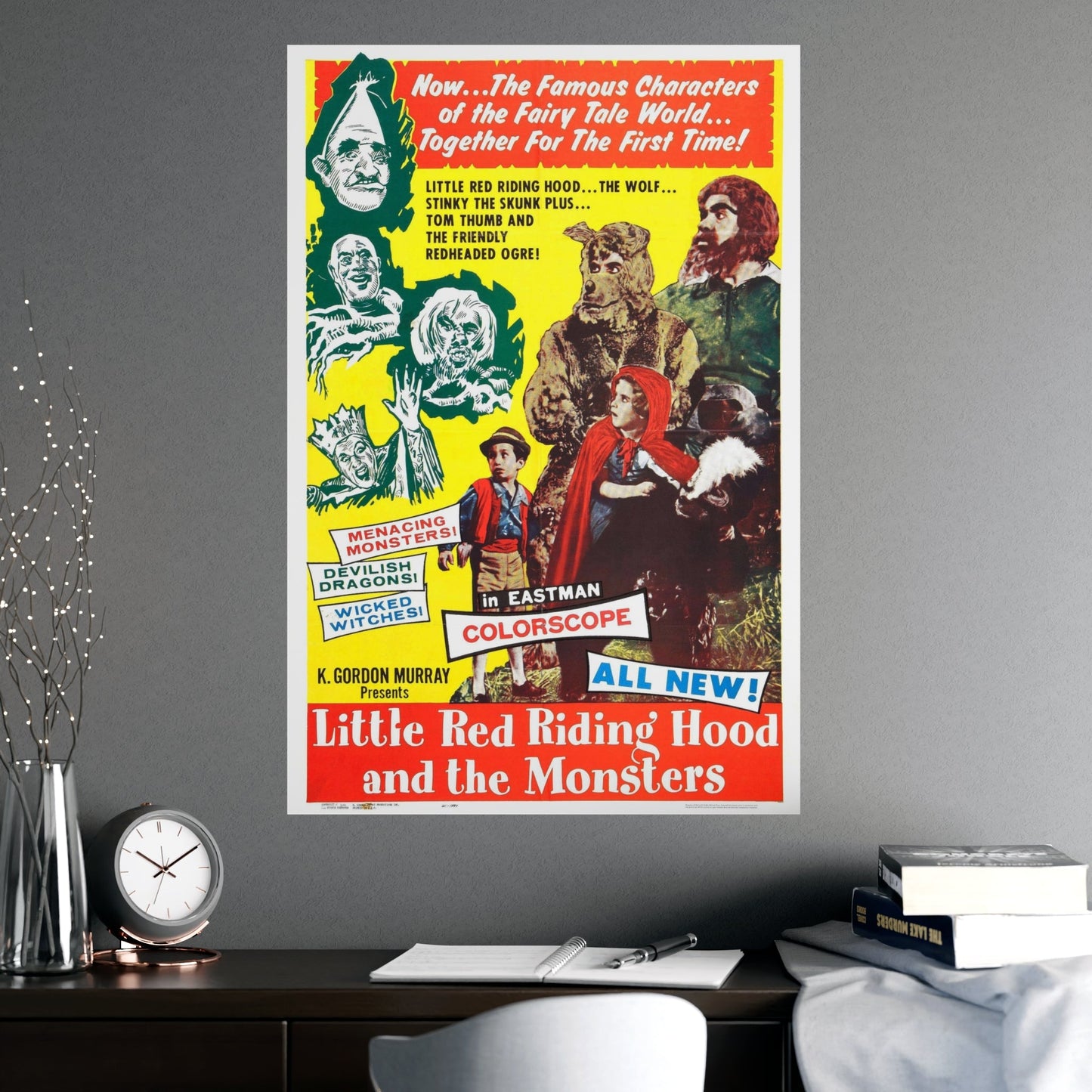 LITTLE RED RIDING HOOD AND THE MONSTERS 1962 - Paper Movie Poster-The Sticker Space