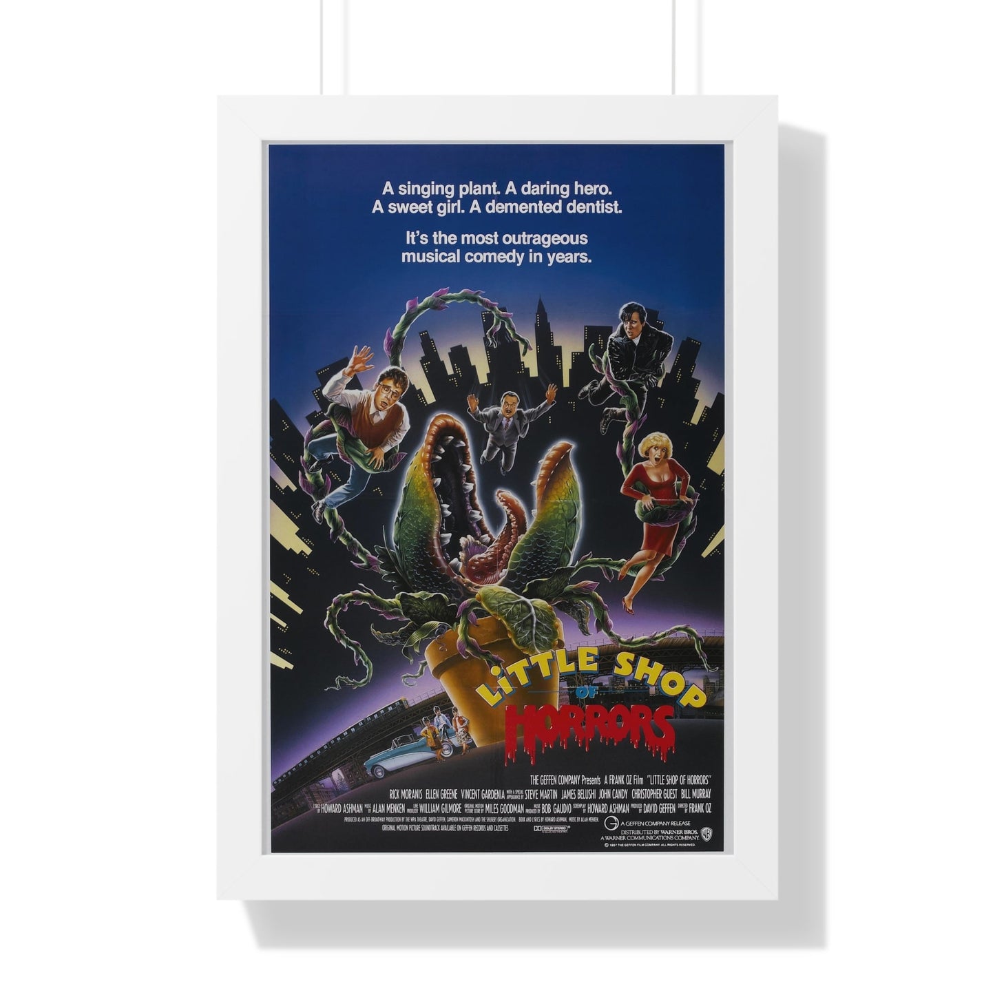 LITTLE SHOP OF HORRORS 1986 - Framed Movie Poster-16″ x 24″-The Sticker Space