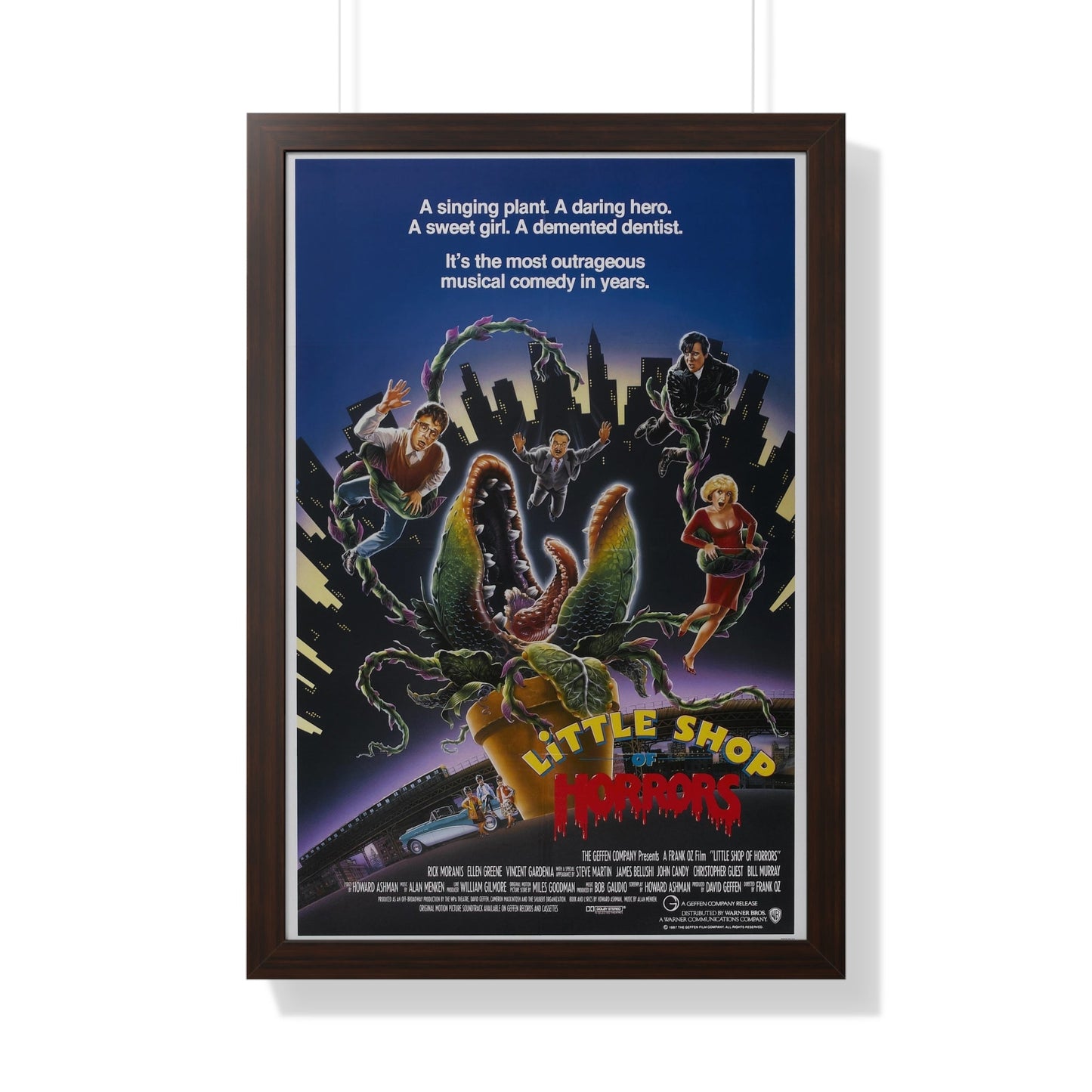 LITTLE SHOP OF HORRORS 1986 - Framed Movie Poster-20" x 30"-The Sticker Space