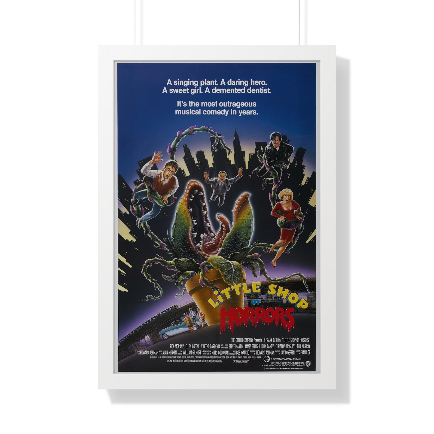 LITTLE SHOP OF HORRORS 1986 - Framed Movie Poster-20" x 30"-The Sticker Space