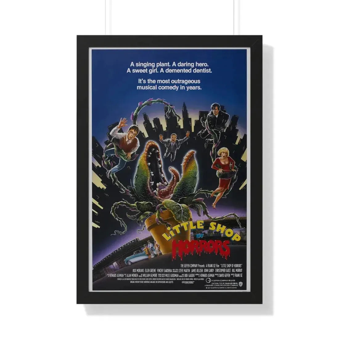 LITTLE SHOP OF HORRORS 1986 - Framed Movie Poster - The Sticker Space
