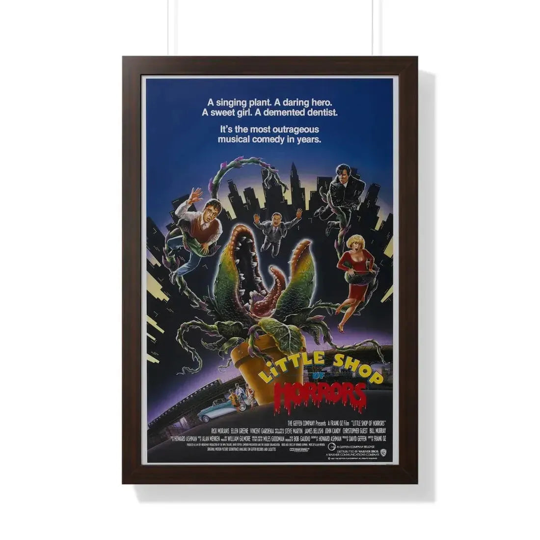 LITTLE SHOP OF HORRORS 1986 - Framed Movie Poster - The Sticker Space