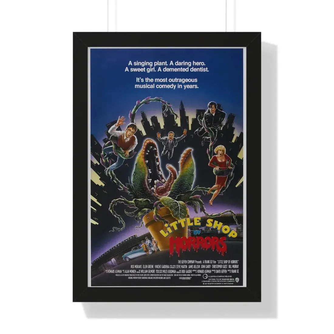 LITTLE SHOP OF HORRORS 1986 - Framed Movie Poster - The Sticker Space