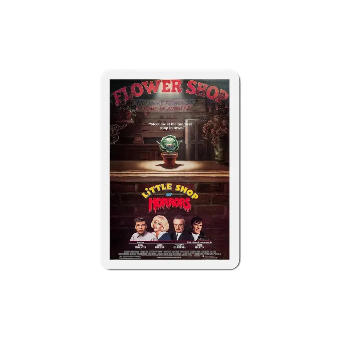Little Shop of Horrors 1986 Movie Poster Refrigerator Magnet 4 Inch - The Sticker Space