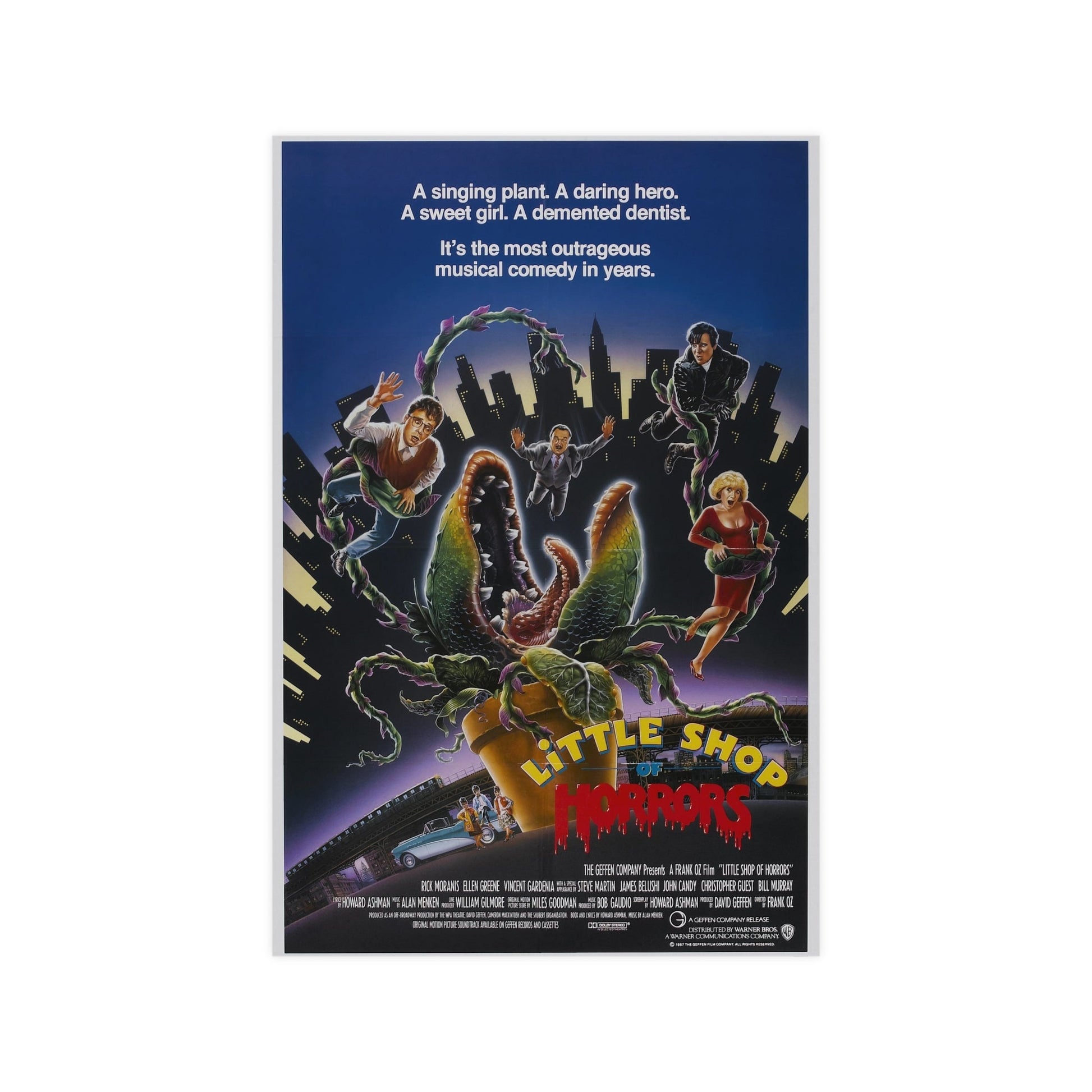 LITTLE SHOP OF HORRORS 1986 - Paper Movie Poster-12″ x 18″ (Vertical)-The Sticker Space