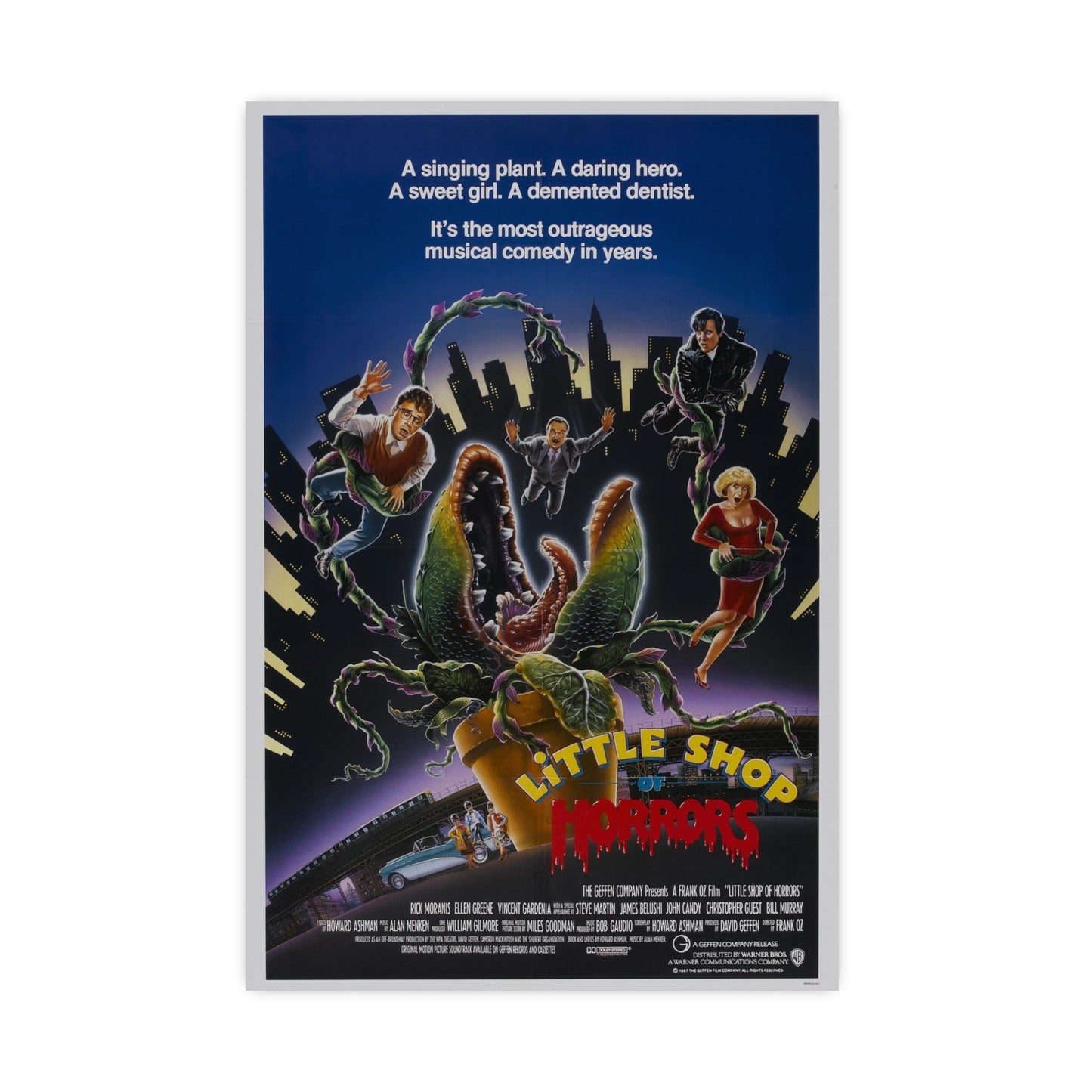 LITTLE SHOP OF HORRORS 1986 - Paper Movie Poster-16″ x 24″ (Vertical)-The Sticker Space