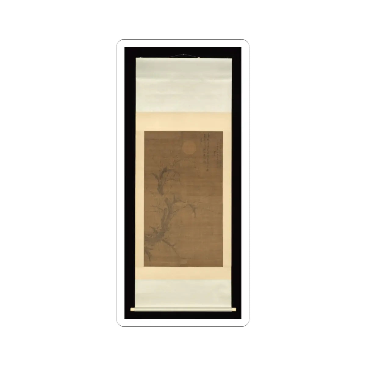 Liu Shiru - Flowering Plum in Moonlight and Snow - 16th century v2 - STICKER Vinyl Kiss-Cut Decal