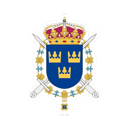 Livgardesgruppen vapen (Sweden) (Coat of Arms) STICKER Vinyl Kiss-Cut Decal 2 Inch White - The Sticker Space