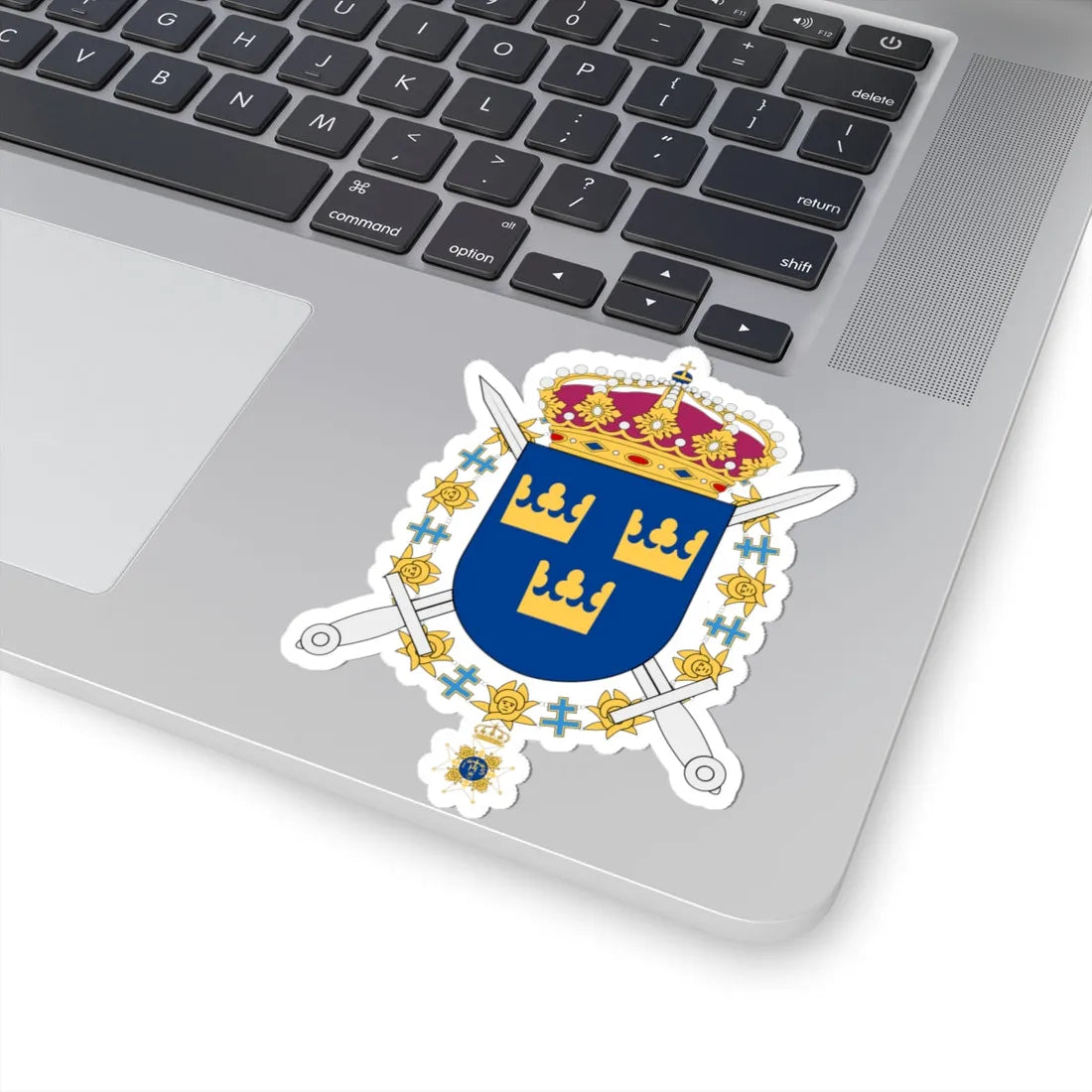 Livgardesgruppen vapen (Sweden) (Coat of Arms) STICKER Vinyl Kiss-Cut Decal - The Sticker Space