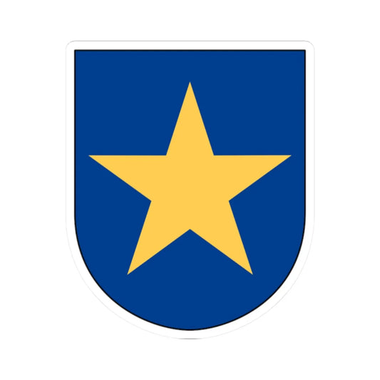 Livgardet 10. stabs- och understödskompaniet vapen (Sweden) (Coat of Arms) STICKER Vinyl Kiss-Cut Decal 2 Inch White - The Sticker Space