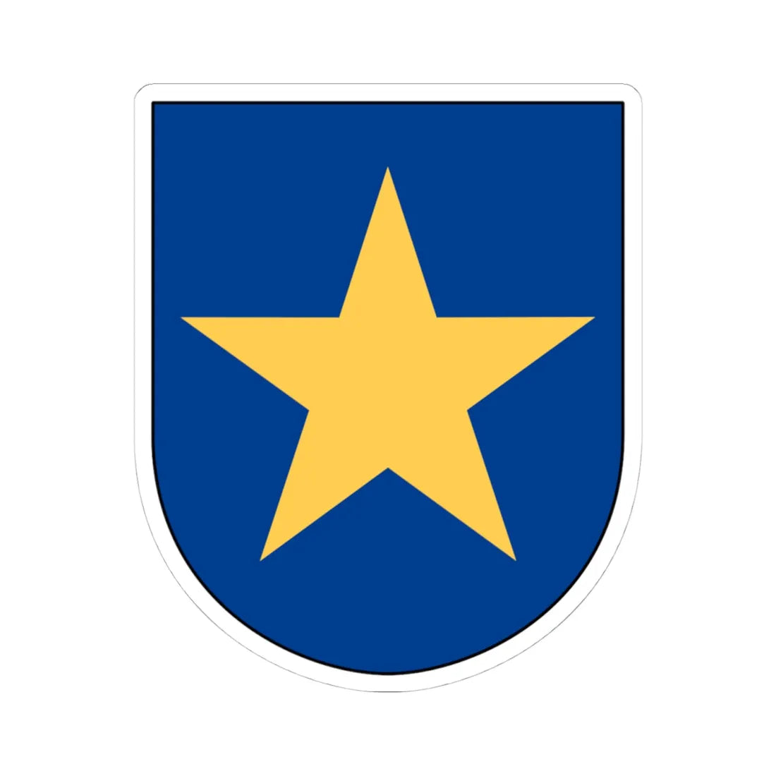 Livgardet 10. stabs- och understödskompaniet vapen (Sweden) (Coat of Arms) STICKER Vinyl Kiss-Cut Decal 4 Inch White - The Sticker Space