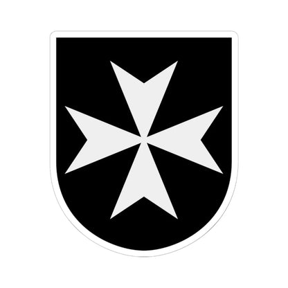 Livgardet 11. militärpolisbataljonens stab vapen (Sweden) (Coat of Arms) STICKER Vinyl Kiss-Cut Decal 6 Inch White - The Sticker Space