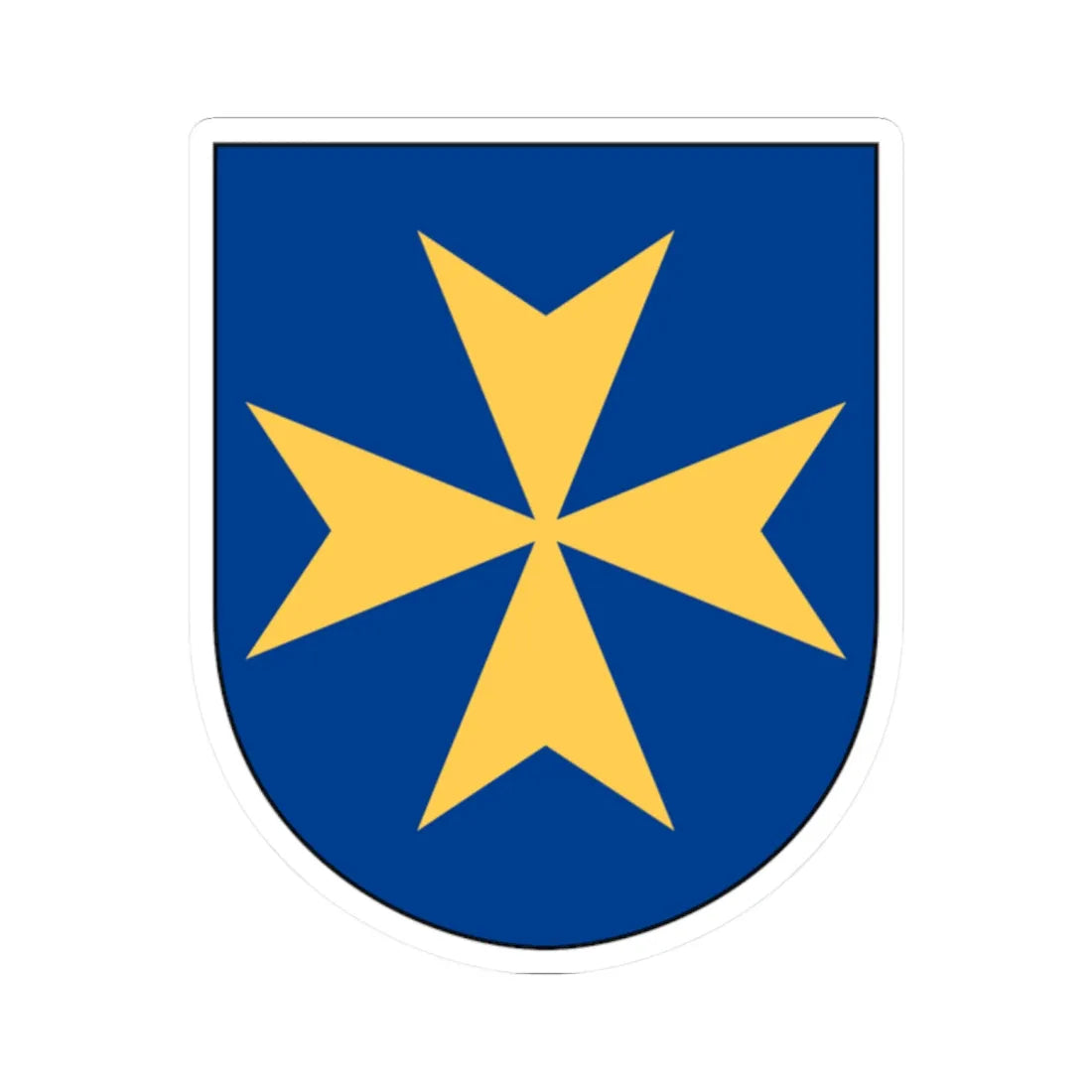 Livgardet 114. militärpoliskompaniet vapen (Sweden) (Coat of Arms) STICKER Vinyl Kiss-Cut Decal 2 Inch White - The Sticker Space