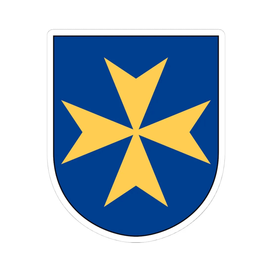 Livgardet 114. militärpoliskompaniet vapen (Sweden) (Coat of Arms) STICKER Vinyl Kiss-Cut Decal 4 Inch White - The Sticker Space