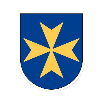 Livgardet 114. militärpoliskompaniet vapen (Sweden) (Coat of Arms) STICKER Vinyl Kiss-Cut Decal 4 Inch White - The Sticker Space