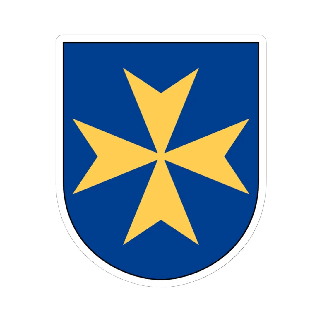 Livgardet 114. militärpoliskompaniet vapen (Sweden) (Coat of Arms) STICKER Vinyl Kiss-Cut Decal 6 Inch White - The Sticker Space