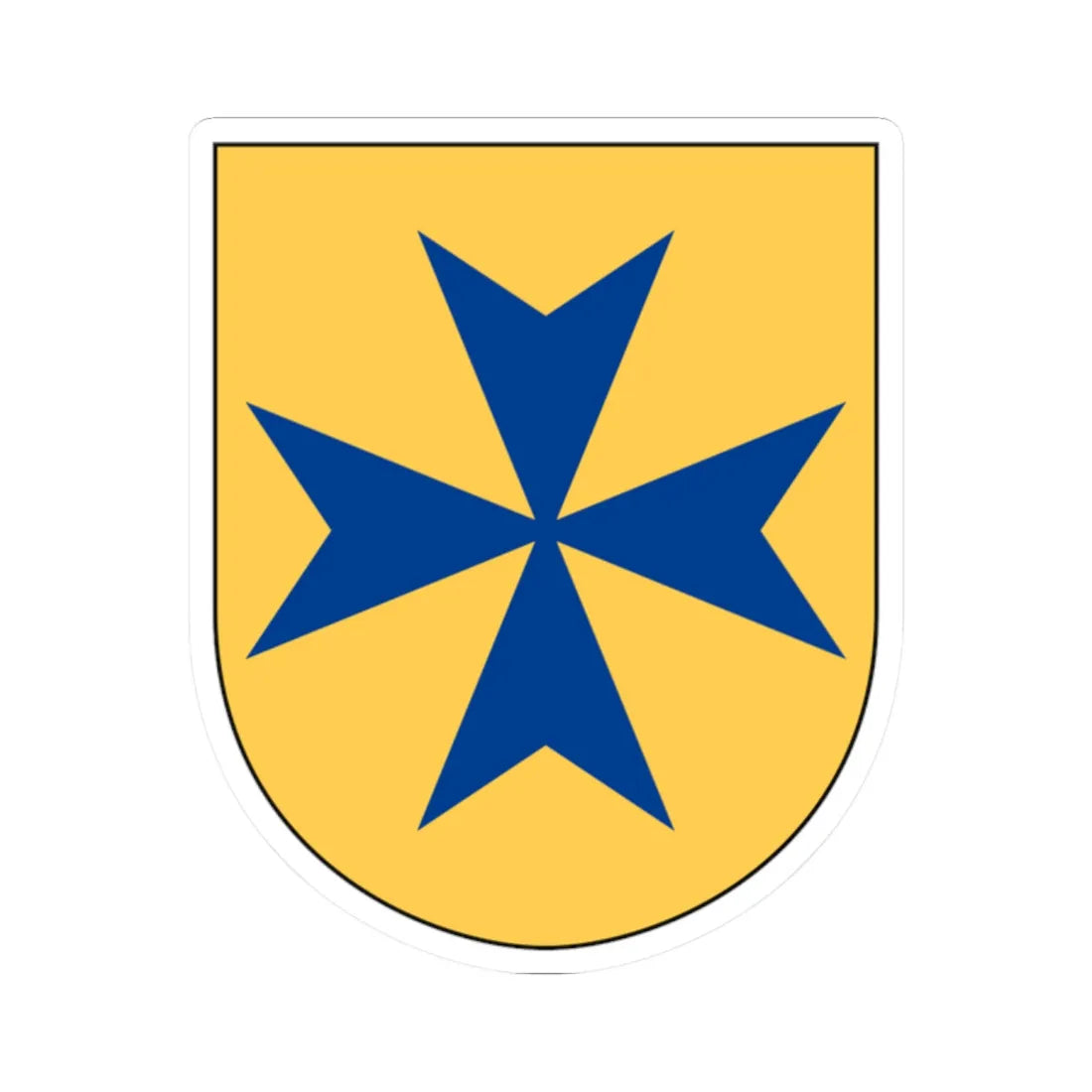 Livgardet 115. militärpoliskompaniet vapen (Sweden) (Coat of Arms) STICKER Vinyl Kiss-Cut Decal 2 Inch White - The Sticker Space