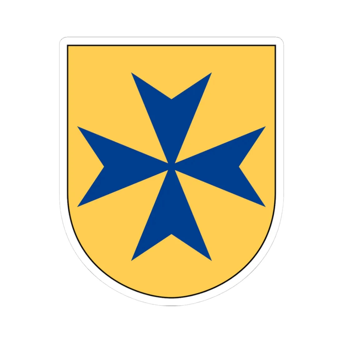 Livgardet 115. militärpoliskompaniet vapen (Sweden) (Coat of Arms) STICKER Vinyl Kiss-Cut Decal 3 Inch White - The Sticker Space