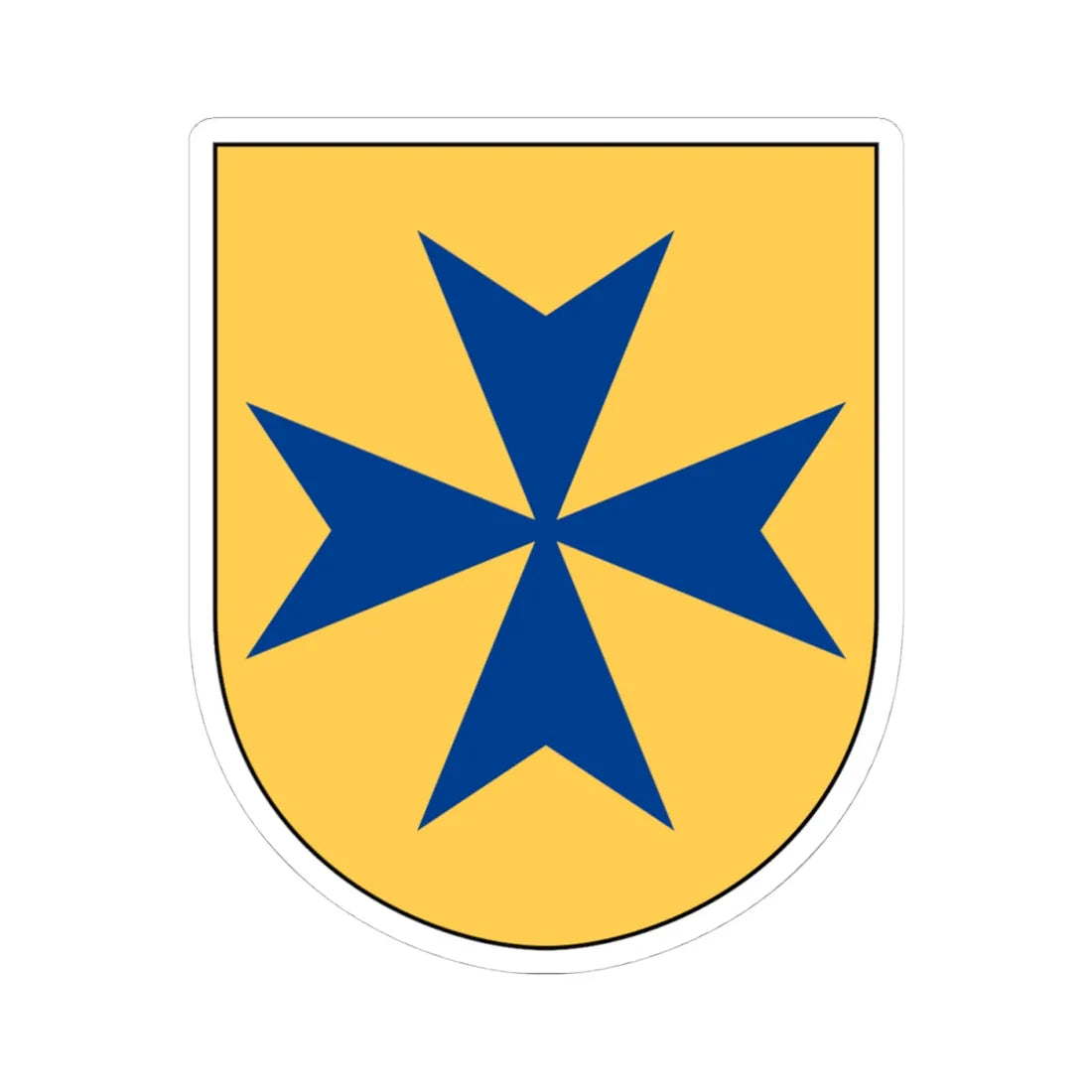 Livgardet 115. militärpoliskompaniet vapen (Sweden) (Coat of Arms) STICKER Vinyl Kiss-Cut Decal 4 Inch White - The Sticker Space