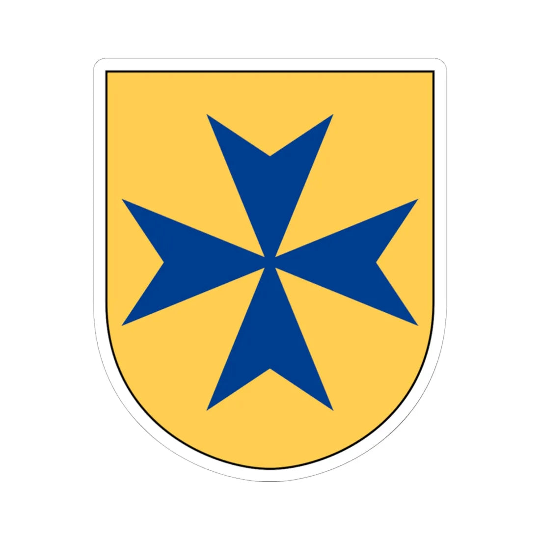 Livgardet 115. militärpoliskompaniet vapen (Sweden) (Coat of Arms) STICKER Vinyl Kiss-Cut Decal 6 Inch White - The Sticker Space