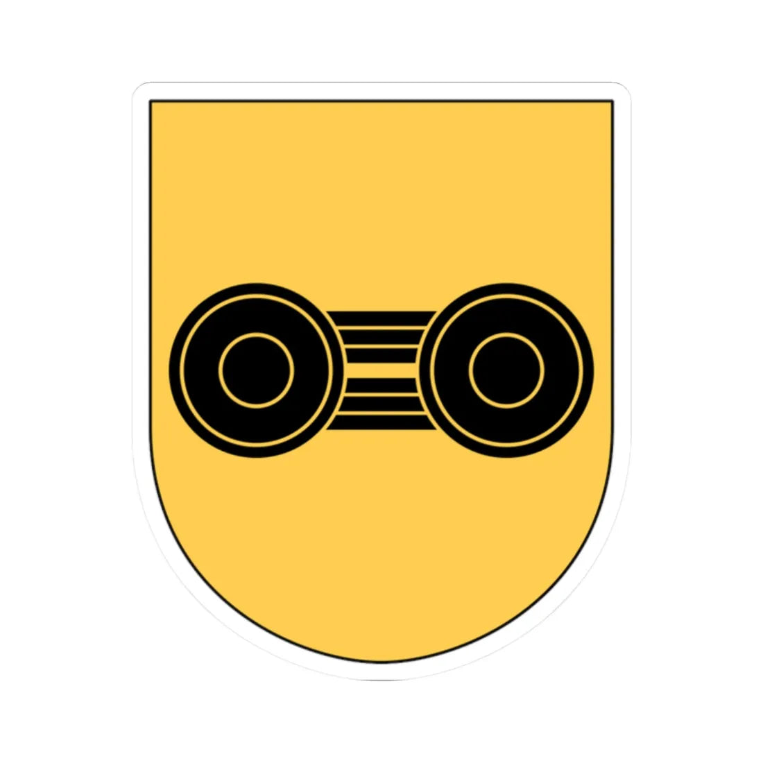 Livgardet 122. kompaniet vapen (Sweden) (Coat of Arms) STICKER Vinyl Kiss-Cut Decal 2 Inch White - The Sticker Space